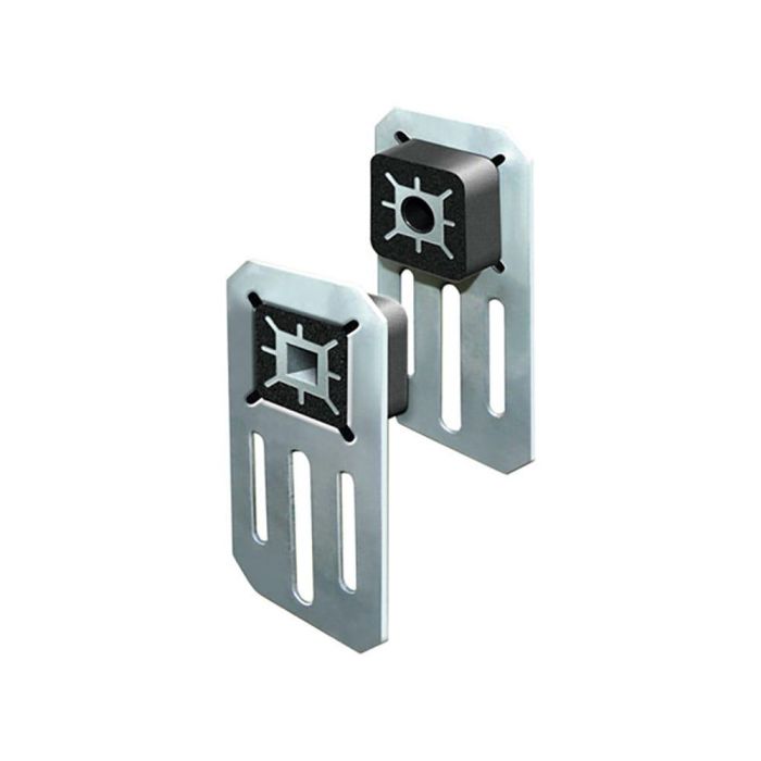 Schellenberg Soporte de pared silenciador rollo power 20304, cojinete reductor de ruido en caucho, evita vibraciones, 2 piezas