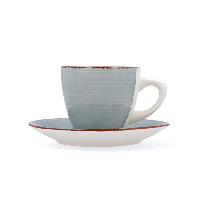 Quid Set de 2 Tazas con Platillo Vita Morning 22 cL de Cerámica Azul. Juego de 4 piezas, pintado a mano, apto lavavajillas y microondas. 0 Quid Set de 2 Tazas con Platillo Vita Morning 22 cL de Cerámica Azul. Juego de 4 piezas, pintado a mano, apto lavavajillas y microondas. 0