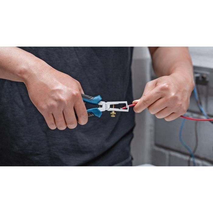 Bosch Professional Alicates Pelacables 160 mm, Ajuste Preciso 0-10mm², Mangos Ergonómicos Softgrip, Acero Cromo-Vanadio para Durabilidad 3 Bosch Professional Alicates Pelacables 160 mm, Ajuste Preciso 0-10mm², Mangos Ergonómicos Softgrip, Acero Cromo-Vanadio para Durabilidad 3