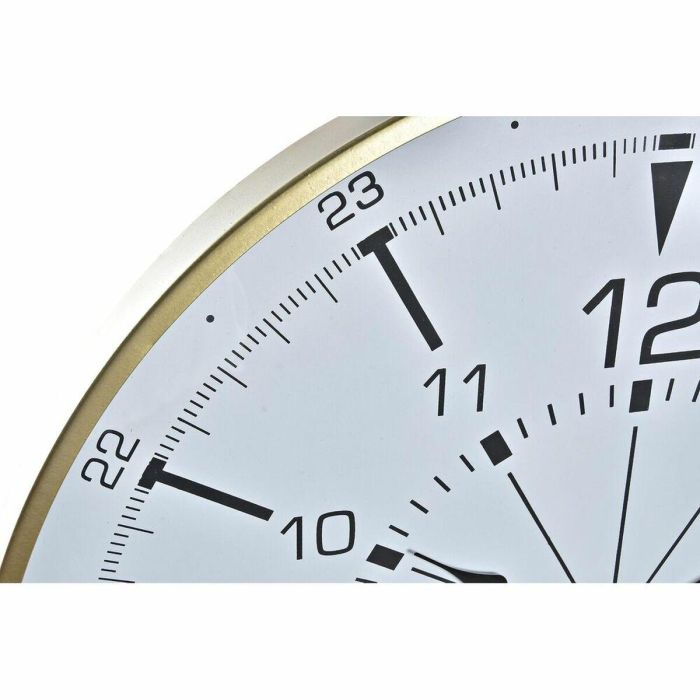 Reloj Pared Loft DKD Home Decor Dorado Blanco 3 x 60 x 60 cm 1 Reloj Pared Loft DKD Home Decor Dorado Blanco 3 x 60 x 60 cm 1