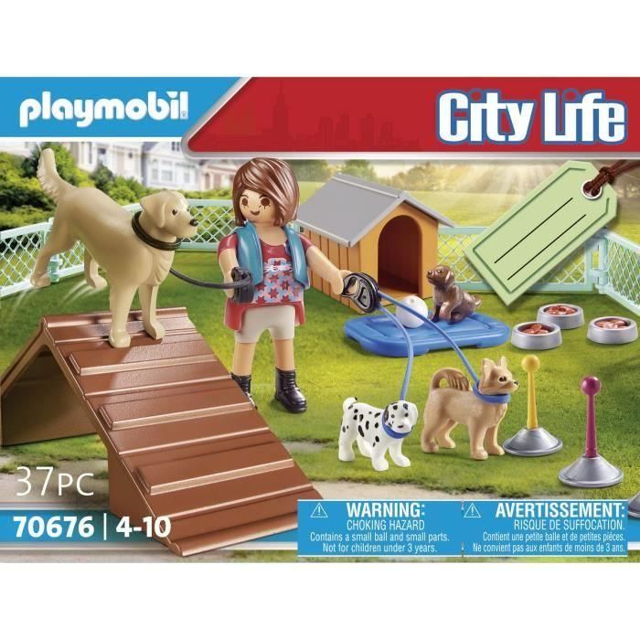 Playmobil 70676 Set de Regalo: Entrenadora de Perros con Pista de Adiestramiento Canino, Rampa y Slalom | Edades +4 años 2 Playmobil 70676 Set de Regalo: Entrenadora de Perros con Pista de Adiestramiento Canino, Rampa y Slalom | Edades +4 años 2