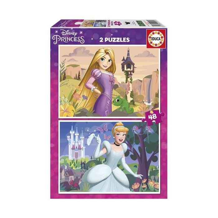 Puzzle 2x48 piezas princesas disney (rapunzel y cenicienta) Puzzle 2x48 piezas princesas disney (rapunzel y cenicienta)