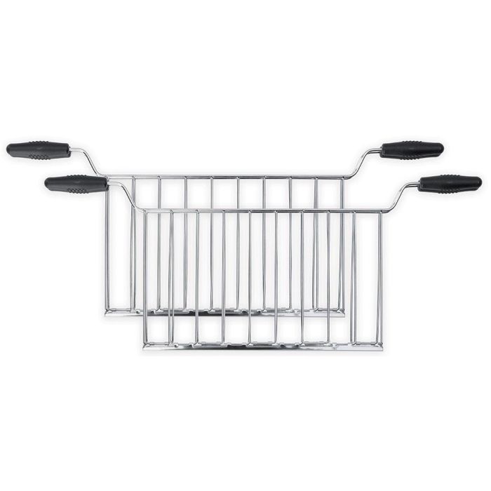 Smeg TSSR02 Rejilla para Sándwiches de Acero Inoxidable, Compatible con Tostadores Smeg TSF02 (Pack de 2)