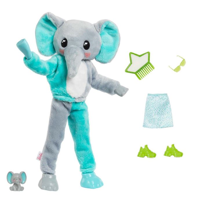 Barbie HKP98 Cutie Reveal Amigos Jungla Muñeca Articulada Elefante con Disfraz Peluche 10 Sorpresas y Cambio de Color 2 Barbie HKP98 Cutie Reveal Amigos Jungla Muñeca Articulada Elefante con Disfraz Peluche 10 Sorpresas y Cambio de Color 2