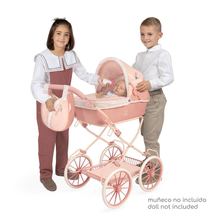 Decuevas Coche de Muñeca Plegable con Sombrilla y Bolso para Muñecas hasta 48 cm, +36 meses 1 Decuevas Coche de Muñeca Plegable con Sombrilla y Bolso para Muñecas hasta 48 cm, +36 meses 1