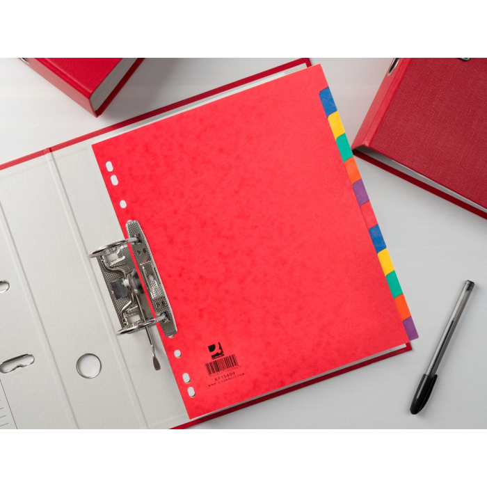 Q-connect Separadores Cartulina Brillo Juego de 12 DIN A4+ Colores Vivos Opacos 7 Q-connect Separadores Cartulina Brillo Juego de 12 DIN A4+ Colores Vivos Opacos 7