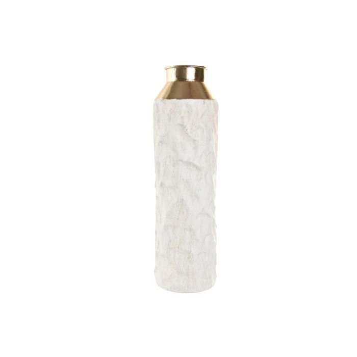 Jarron Glam DKD Home Decor Blanco Dorado 18 x 65 x 18 cm Set de 2 (2 Unidades) 3 Jarron Glam DKD Home Decor Blanco Dorado 18 x 65 x 18 cm Set de 2 (2 Unidades) 3