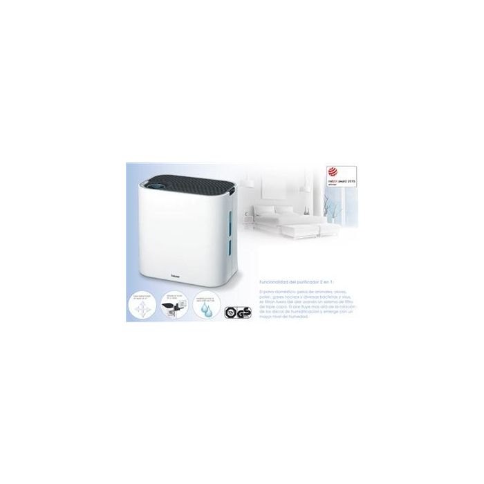 Beurer LR-330 Purificador y Humidificador de Aire, 3 Capas de Filtrado, Pantalla Retroiluminada, para Habitaciones hasta 35m2 5 Beurer LR-330 Purificador y Humidificador de Aire, 3 Capas de Filtrado, Pantalla Retroiluminada, para Habitaciones hasta 35m2 5