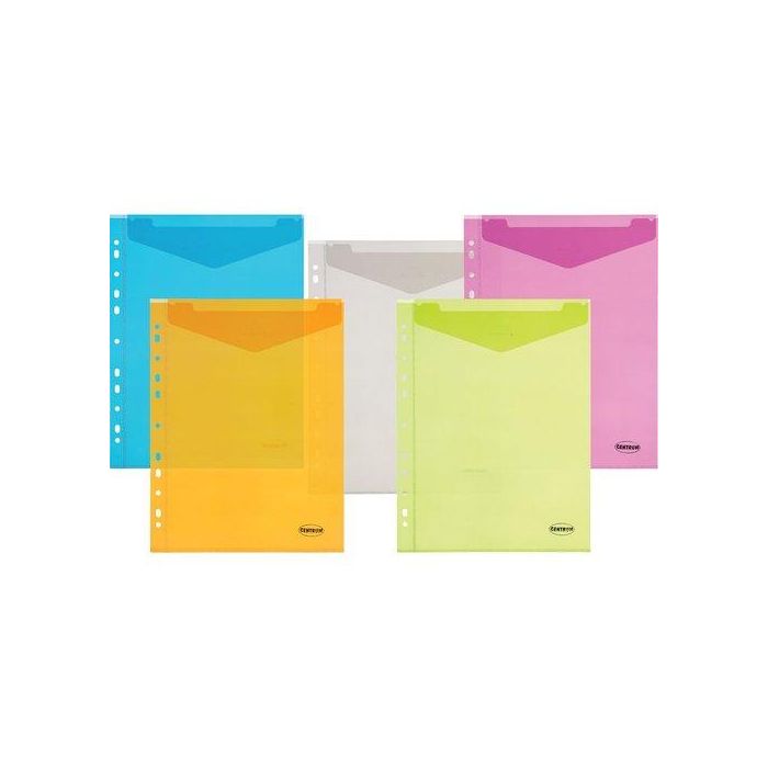 Dosier Sobre Centrum Pp A4 Vertical Multitaladro Surtido (Set de 10)