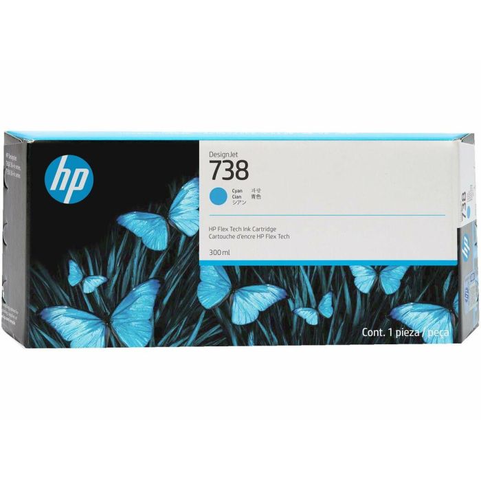 HP DESIGNJET 738 CARTUCHO CIAN 300ML HP DESIGNJET 738 CARTUCHO CIAN 300ML