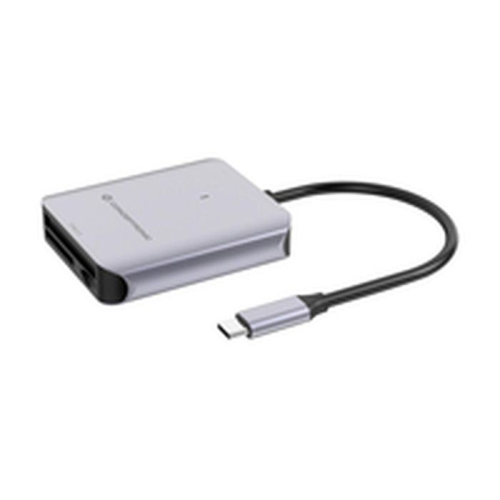 Conceptronic Lecto Tarjetas USB Tipo C BIAN09G - 10 Gbps, Compatible con SD/TF hasta 2 TB y CFast 2.0 hasta 1 TB 2