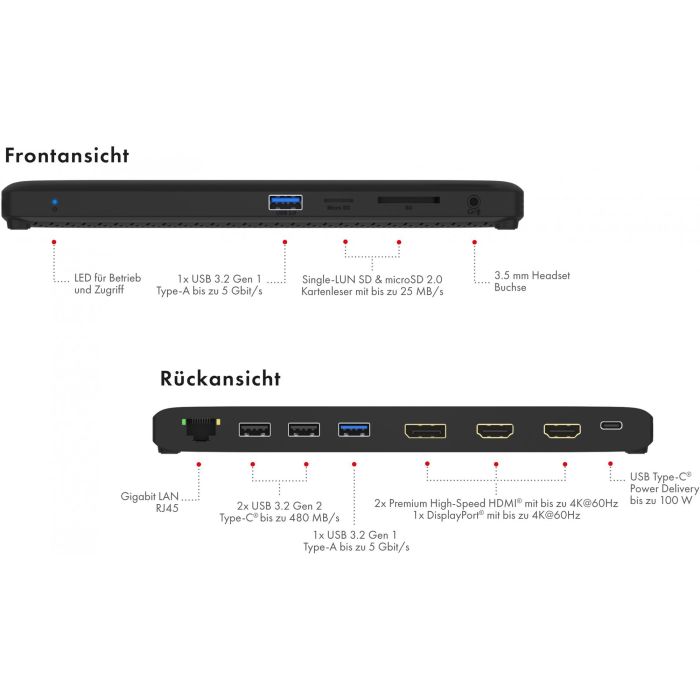 ICY BOX IB-DK2116-C USB-C 11-in-1 PD 100W DockingStation 7
