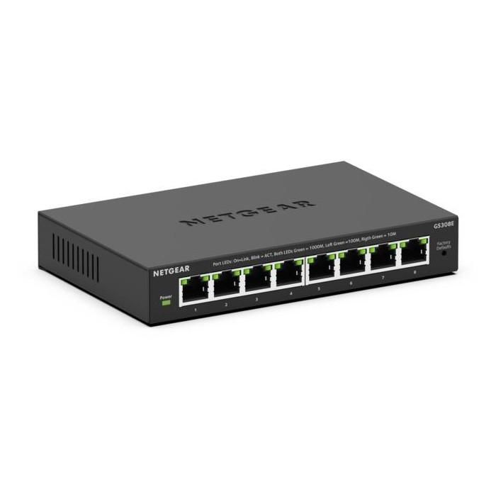 Netgear Switch Plus Gigabit Ethernet de 8 Puertos con 64 VLAN, Diseño Sin Ventilador, Eficiencia Energética y Montaje Versátil. 1