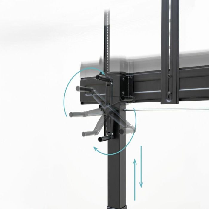 TooQ FS20406HM-B Soporte de Suelo con Ruedas para TV 60-100 Pulgadas, 130 kg, Ajustable en Altura, Negro 5 TooQ FS20406HM-B Soporte de Suelo con Ruedas para TV 60-100 Pulgadas, 130 kg, Ajustable en Altura, Negro 5