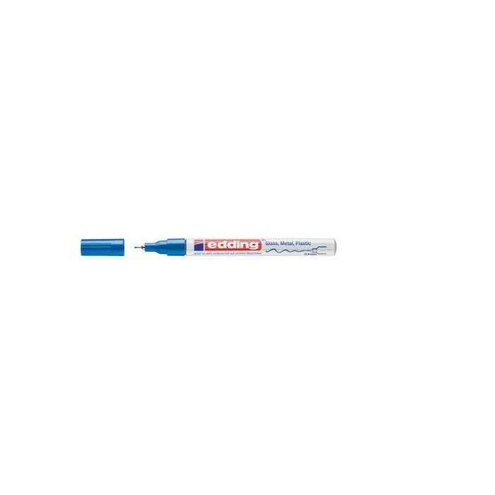 Marcador T.Opaca Perm. Edding 780 Conico Azul (Set de 10)