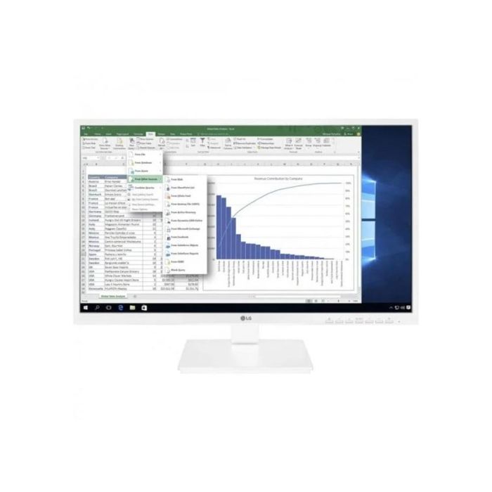 Monitor Profesional LG 24BK55YP-W 23.8"/ Full HD/ Multimedia/ Regulable en altura/ Blanco Monitor Profesional LG 24BK55YP-W 23.8"/ Full HD/ Multimedia/ Regulable en altura/ Blanco