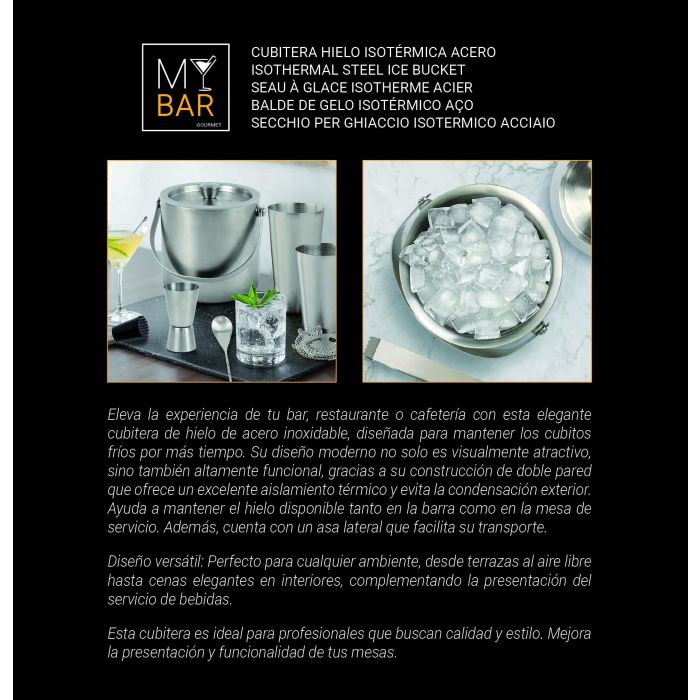 Cubitera Isotérmica My Bar 1.6L - Inde (6 Unidades) 2 Cubitera Isotérmica My Bar 1.6L - Inde (6 Unidades) 2