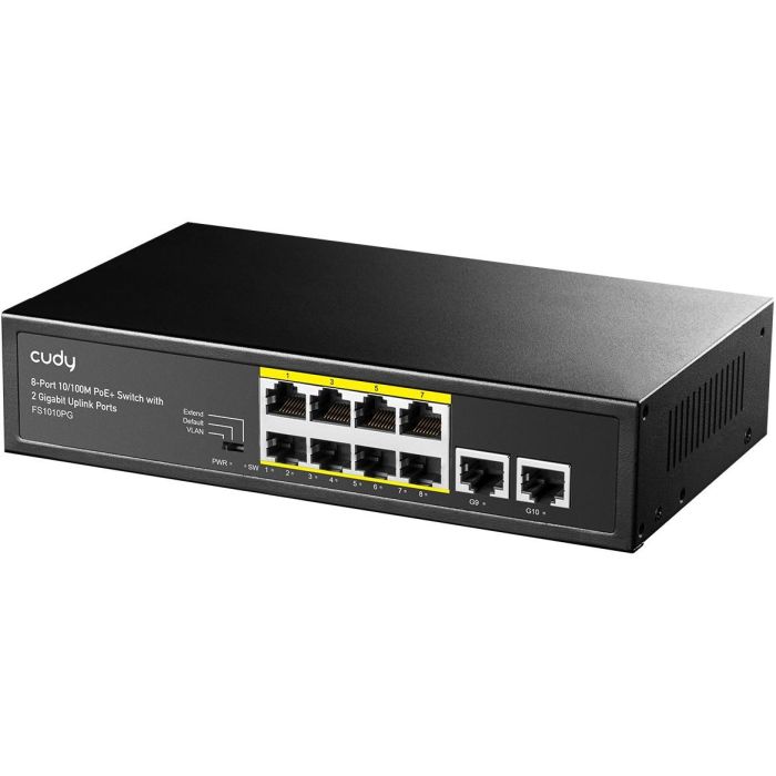 Cudy FS1010PG Switch PoE+ de 8 Puertos Gigabit Ethernet Gestionable para Redes (10/100Mbps) 1
