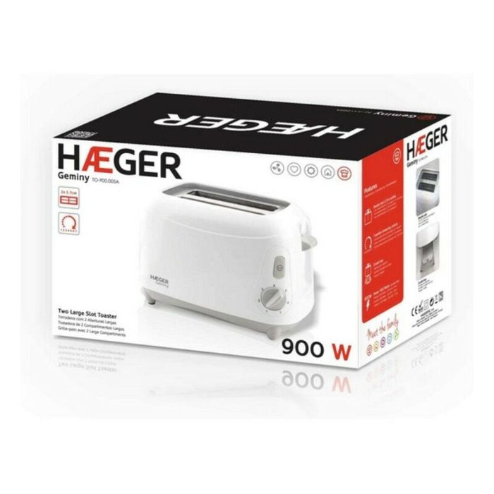 Tostadora Haeger TO-900.005A Blanco 900 W 4 Tostadora Haeger TO-900.005A Blanco 900 W 4