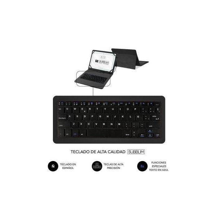 SUBBLIM Funda Tablet KEYTAB PRO USB 10,1" Black 3 SUBBLIM Funda Tablet KEYTAB PRO USB 10,1" Black 3