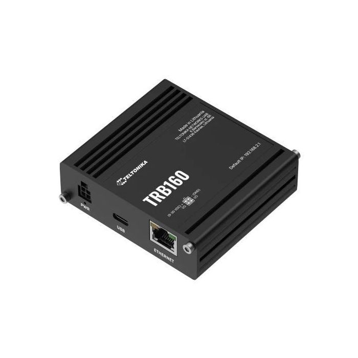 Teltonika Networks TRB160 IoT Gateway 4G LTE Cat 6 300Mbps Router Industrial Compacto con Gigabit Ethernet y USB-C