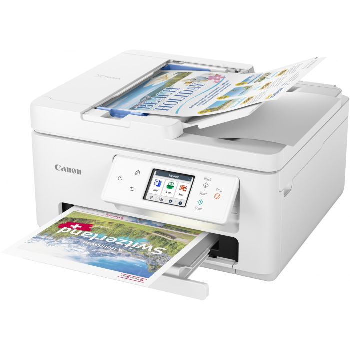 Canon PIXMA TS7750i - Impresora Multifunción con Wi-Fi, Duplex, Impresión, Copia, Escaneo y Nube, 2 Cartuchos FINE 5