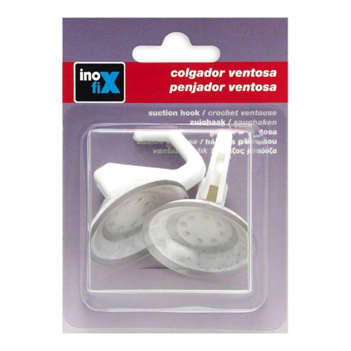 Inofix Colgador Ventosa Articulado Blanco Ø42mm (Blister 2 Unid.) 1208-2-000