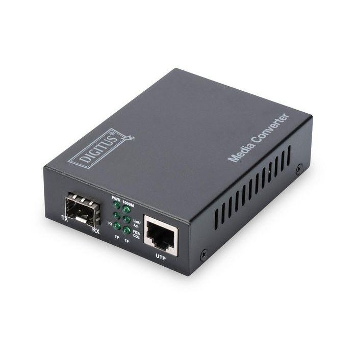 Digitus Gigabit Ethernet Media Converter, SFP SFP Open Slot, without SFP Module Digitus Gigabit Ethernet Media Converter, SFP SFP Open Slot, without SFP Module