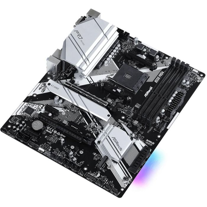 ASRock B550 Pro4 Placa Base AM4 ATX con VGA/HDMI y DDR4 2 ASRock B550 Pro4 Placa Base AM4 ATX con VGA/HDMI y DDR4 2