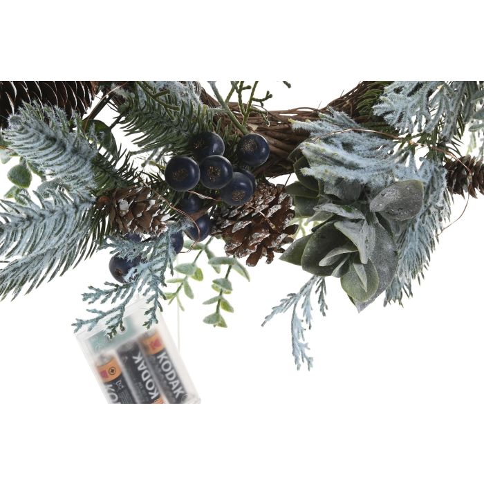 Corona Navidad Alpina DKD Home Decor Verde Lila 15 x 50 x 50 cm (2 Unidades) 2 Corona Navidad Alpina DKD Home Decor Verde Lila 15 x 50 x 50 cm (2 Unidades) 2