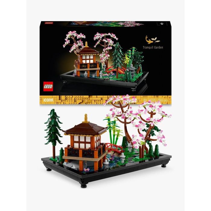 LEGO 10315 Icons El Jardín Tranquilo, Kit de Jardinería Botánica Zen para Adultos, Regalo 2