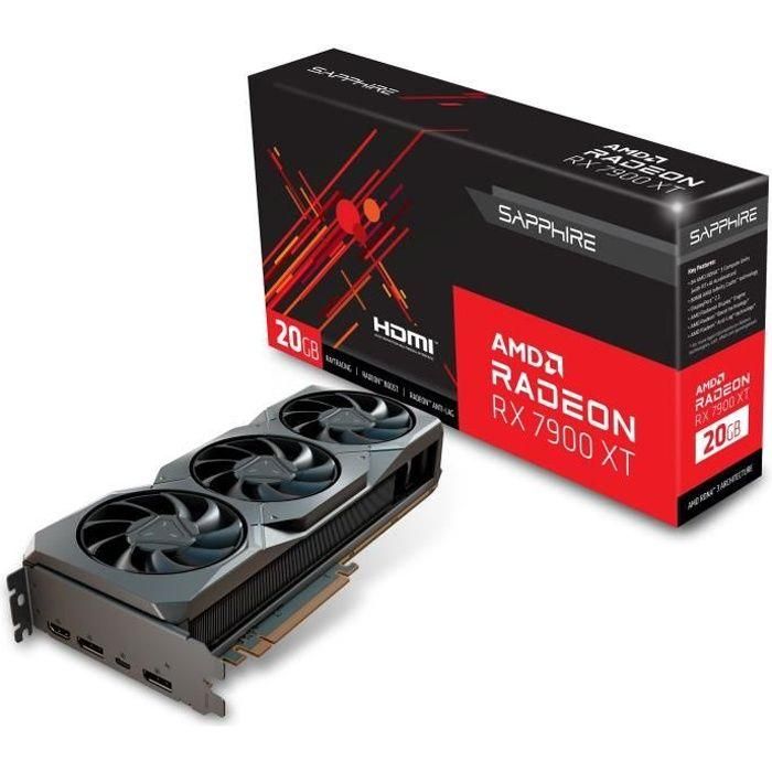 Sapphire - Tarjeta gráfica - AMD Radeon  - RX 7900 XT Gaming OC 20GB GDDR6