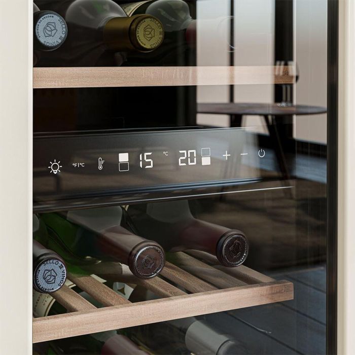 Cecotec Vinoteca 30 botellas GrandSommelier Origin Duo 30 Hit LED NoFrost 2 zonas display 13