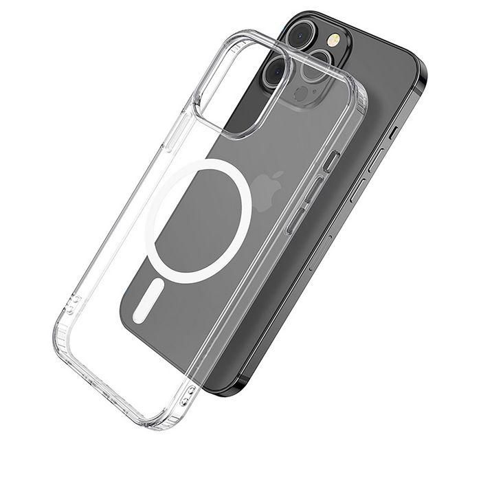 eSTUFF Funda Híbrida Magnética BERLIN Compatible con MagSafe para iPhone 14 Pro Max - Transparente 4