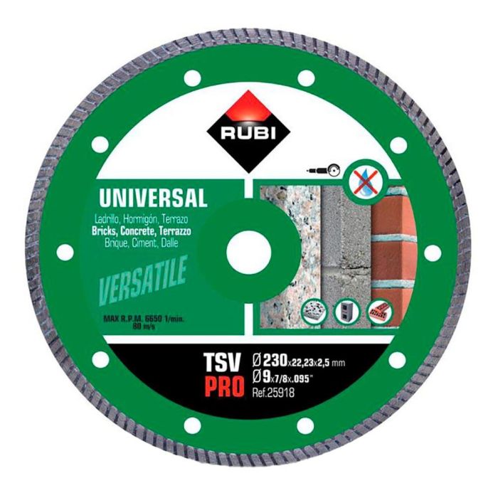 Disco diamantado tsv ø230mm pro 25918 rubi