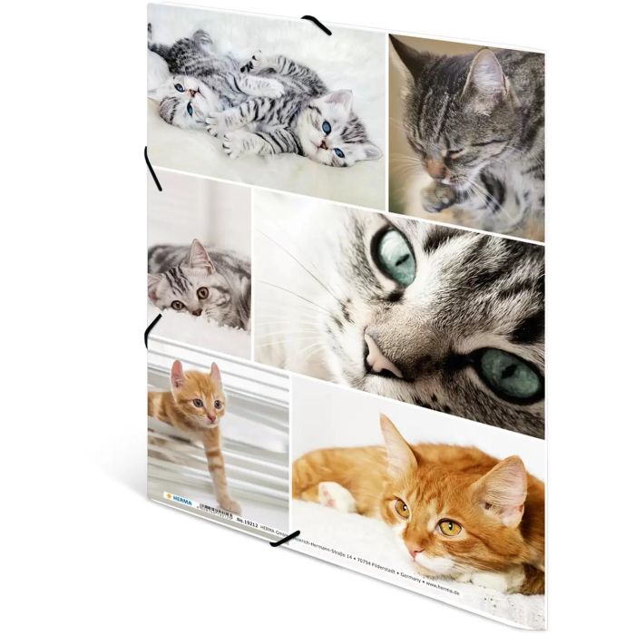 HERMA Sammelmappe A4 Katzen Pappe 2 HERMA Sammelmappe A4 Katzen Pappe 2