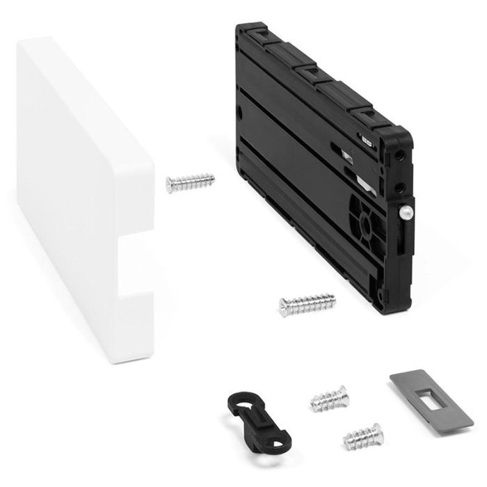 EFFEGI BREVETTI Tapa para Mecanismo Slimwinch de Herraje, Instalación Sobreponer, Acabado Blanco 1