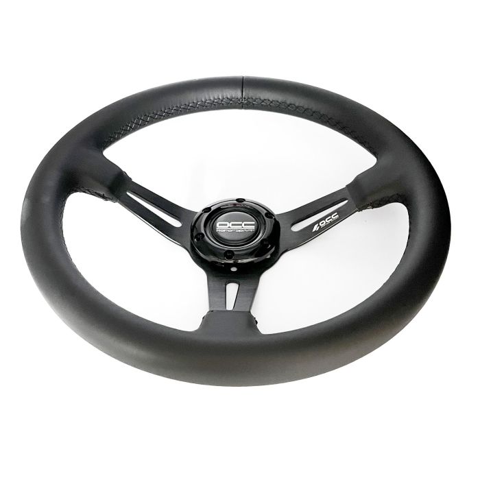 Volante Racing OCC Motorsport OCCVOL016 Negro Cuero Ø 35 cm 1 Volante Racing OCC Motorsport OCCVOL016 Negro Cuero Ø 35 cm 1