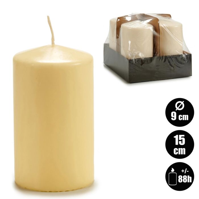 Vela Taco Crema Ancha 15Cm Acorde (12 Unidades) 3 Vela Taco Crema Ancha 15Cm Acorde (12 Unidades) 3