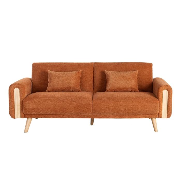 Sofá-Cama Terracota Tejido Salón 218 X 82 X 90 cm