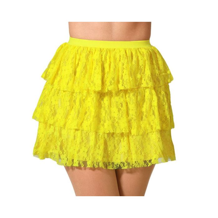 Falda Amarillo para Disfraces o Comparsas