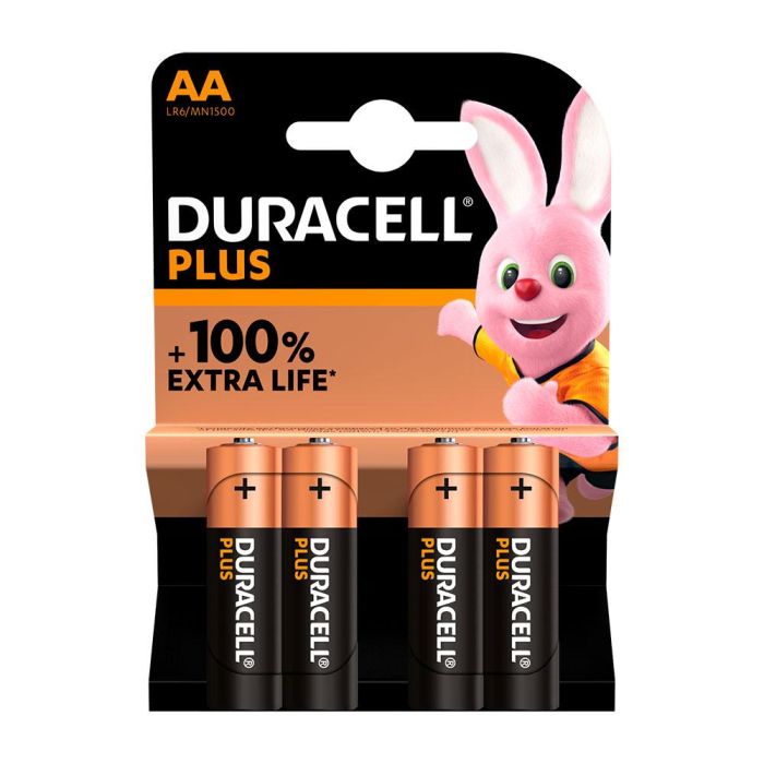 Duracell Pilas Power Plus LR06 Alcalinas AA 1.5V Pack 4