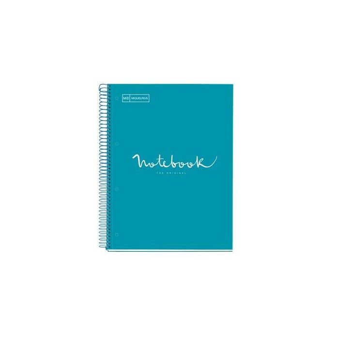 Bloc Miquelrius Emotions Notebook 1 Micro.Tapa Extra A4 80H 90G Cuadric.5X5 Formentera 5 unidades
