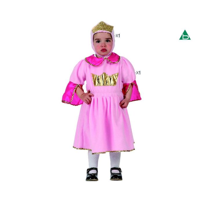 Disfraz Princesa Rosa Claro Niña Bebé 0-6 Meses 1