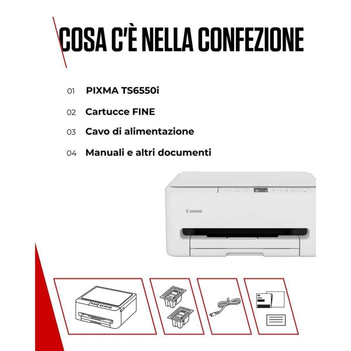 Canon CAN4549292247985 Impresora de Inyección de tinta PIXMA TS6550i, Wi-Fi 1