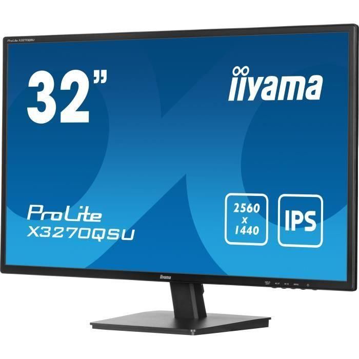 Monitor para PC - IIYAMA - X3270QSU-B1 - 31.5 QHD - IPS - 100 Hz - 3 ms - HUB HDMI/DP/USB - Altavoces - VESA 100x100 - Negro 2 Monitor para PC - IIYAMA - X3270QSU-B1 - 31.5 QHD - IPS - 100 Hz - 3 ms - HUB HDMI/DP/USB - Altavoces - VESA 100x100 - Negro 2