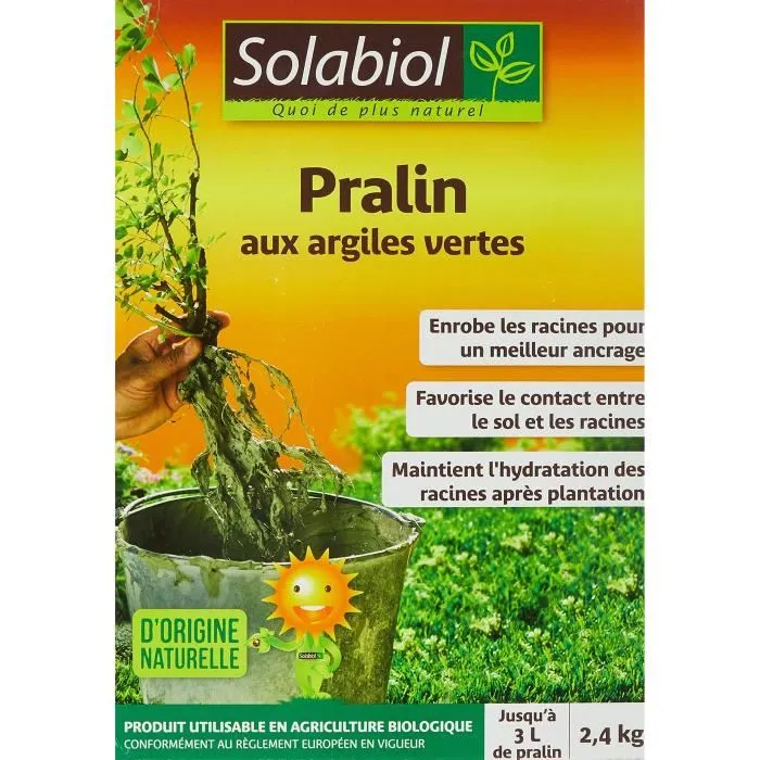 Solabiol SOPRAL3 Pralin Con Arcillas Verdes - Recubre Raíces para Barrera Natural y Rehidratación - 2.4 Kg 1