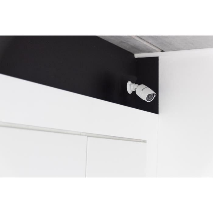 Chacon CHA5411478344940 Cámara Ficticia de Seguridad, Aluminio, LED Azul, Blanco 3