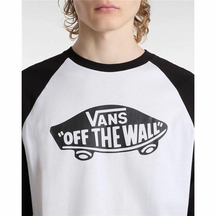 Camiseta Deportiva de Manga Corta Vans Style 76 Raglan Blanco 1