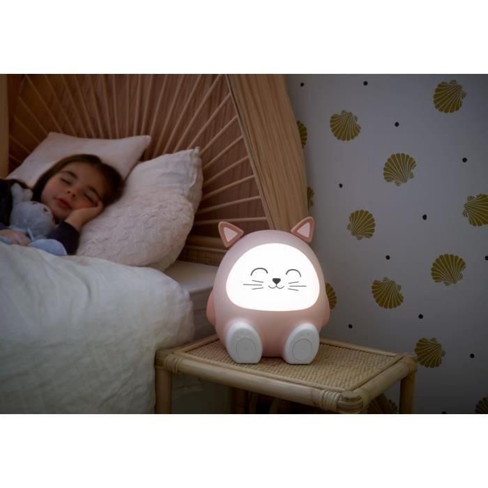 Altavoz luminoso y luz nocturna - BIGBEN - Cat - Bluetooth 5.0, 15W, Luz nocturna ajustable, Temporizador, Batería USB-C 3 Altavoz luminoso y luz nocturna - BIGBEN - Cat - Bluetooth 5.0, 15W, Luz nocturna ajustable, Temporizador, Batería USB-C 3